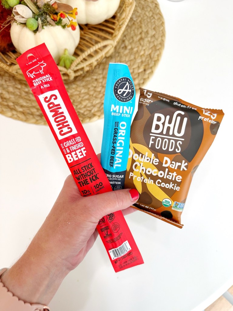 image is of clean snacks the author eats